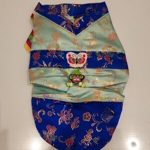 Floral Embroidered Dog Outfit